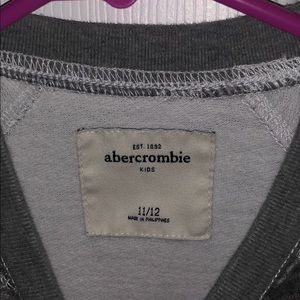 abercrombie kids Shirts & Tops - Abercrombie kids grey pullover shirt abercrombie kids Shirts & Tops - Abercrombie kids grey pullover shirt